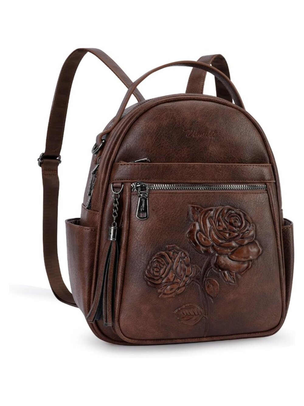 Vegan Leather Mini Backpack Purse Small Travel Daypack
